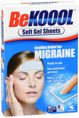 BE KOOOL ADULT MIGRAINE GEL SHEET 4CT