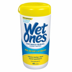 WET ONES ANTIBACTERIAL CITRUS 40CT