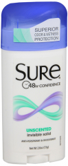 SURE A/P INV SOLID UNSCENTED 2.6OZ