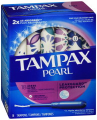 TAMPAX PEARL ULTRA UNSCENTED 18CT