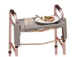 TRAY 436T FOR 1" FOLDING WALKER GREY