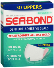 SEA BOND DENTURE ADHESIVE UPPER 30CT