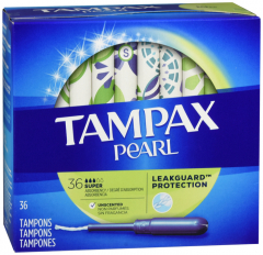 TAMPAX PEARL SUPER UNSCENTED 36CT