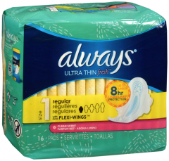 ALWAYS ULTRA WING REG FRESH 12X16CT