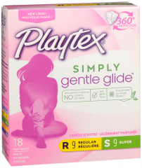 PLAYTEX TAMPON GENTL GLIDE MULT SCT 18CT