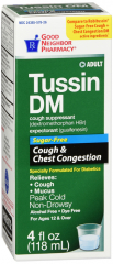 GNP TUSSIN DM CLEAR LIQ 4 OZ