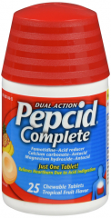 PEPCID COMPLETE CHEWABLE FRUIT 25CT