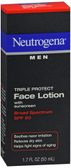 NEUTROGENA MEN LOTION TRIPLE SPF20 1.7OZ