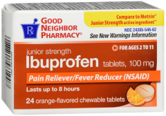 GNP IBUPROFEN JUNR ORANGE TAB 24