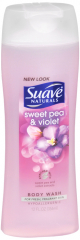 SUAVE BODY WASH SWEET PEA VIOLET 12OZ