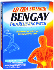 BENGAY PATCH ULTRA STRENGTH LARGE 4CT