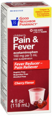 GNP PAIN RELIEF CHLD CHRY 160MG SUSP 4OZ