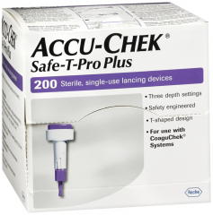 ACCU-CHEK SAF-T-PRO+ LANCET 200CT
