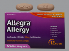 ALLEGRA OTC 12HR 60MG TABLET 12CT CHT