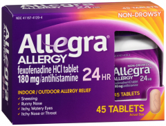 ALLEGRA OTC 24HR 180MG TABLET 45CT CHT