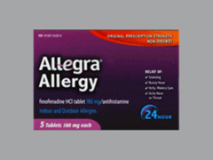 ALLEGRA OTC 24HR 180MG TABLET 5CT CHT