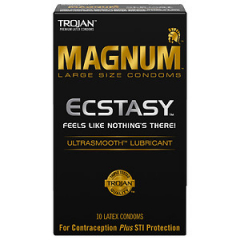 TROJAN MAGNUM ECSTASY CONDOM 10CT