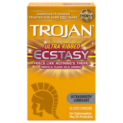 TROJAN ECSTASY CONDOM 10CT