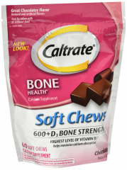 CALTRATE 600-D SOFTCHEW CHOC 60CT