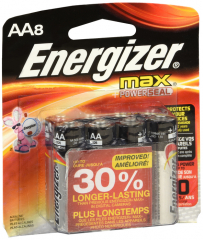 ENERGIZER MAX ALK AA E91MP8 8PK