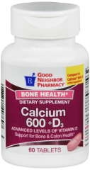 GNP CALC PLUS 600 MG TAB 60