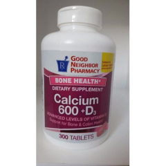 GNP CALCIUM+D 600 MG TAB 300