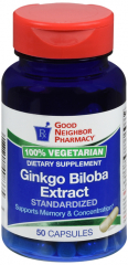 GNP GINKGO BILOBA CAP 50