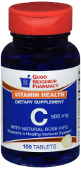 GNP VIT C 500 MG RH TAB 100