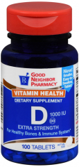 GNP VIT D 1000 IU TAB 100
