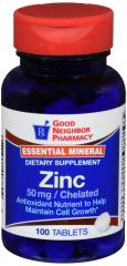 GNP ZINC 50MG TAB 100