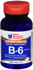 GNP VIT B-6 100 MG TAB 100