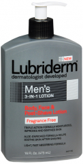 LUBRIDERM LOTION MEN 3N1 UNSCENTED 16OZ