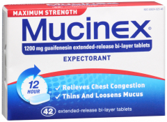 MUCINEX MAX STRENGTH TABLET 42CT