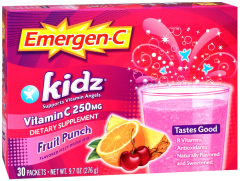 EMERGEN-C KIDZ VIT C 250MG FRUIT 30CT