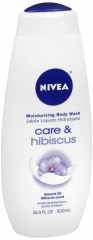 NIVEA BODY WASH CARE AND HIBISCUS 16.9OZ