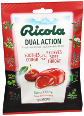 RICOLA BAG DUAL ACTION CHERRY 19CT
