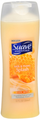 SUAVE BODY WASH MILK HONEY 12OZ
