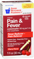 GNP PAIN RELIEF INFT CHRY 160MG SUSP 1OZ