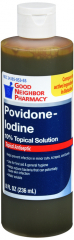 GNP POVIDONE 10% IODINE SOL LIQ 8 OZ