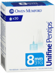 UNIFINE PENTIPS 8MM X 31G 30CT