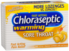 CHLORASEPTIC LOZENG WARM HONEY LEMN 18CT