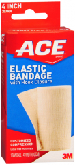ACE ELASTIC BANDAGE W/VELCRO 4 INCH