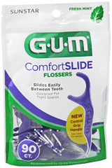 GUM EEZ-THRU FLOSSER COMFORT SLIDE 90CT
