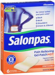 SALONPAS GEL PATCH HOT 6CT