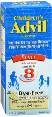 ADVIL CHILD SUSPENSN DYE FR WHT GRAP 4OZ