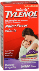 TYLENOL INFANT SUSPENSION GRAPE 1OZ