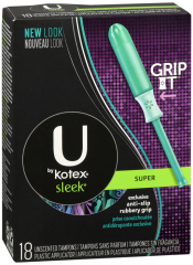 U BY KOTEX SLEEK TAMPON SUPER 18CT