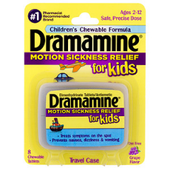 DRAMAMINE KID CHEWTAB GRAPE 8CT