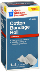GNP BANDAGE ROLL 4.5X4.1 YD COTTON 1CT