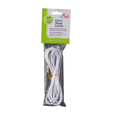 ELASTIC SHOELACE PA-1006 32" WHITE NOVA